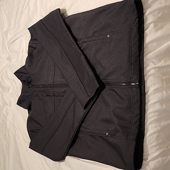 Black Shadow Striped North End Bomber Jacket - Picture 3 of 9